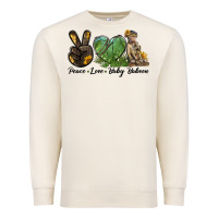 Sandshell Peace Love Baby Baboon Premium Sweatshirt - LillyAllenDesigns