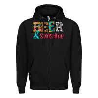 Black beer and sunshine Zipper Hoodie - HRA Design Shop