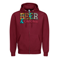Burgundy beer and sunshine Zipper Hoodie - HRA Design Shop