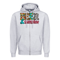 Heather Grey beer and sunshine Zipper Hoodie - HRA Design Shop
