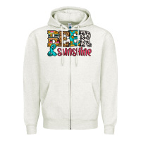 Oatmeal Heather beer and sunshine Zipper Hoodie - HRA Design Shop