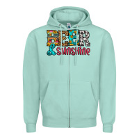 Seafoam beer and sunshine Zipper Hoodie - HRA Design Shop