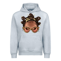 Heather Grey Afro Bantu Knots Hairstyles Messy Bun With Clasp Bbs  2 Urban Hoodie - BundleAndBundleShop