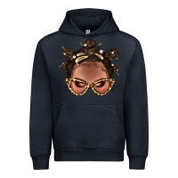 Navy Afro Bantu Knots Hairstyles Messy Bun With Clasp Bbs  2 Urban Hoodie - BundleAndBundleShop