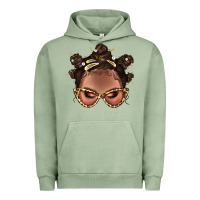 Pigment Oil Green Afro Bantu Knots Hairstyles Messy Bun With Clasp Bbs  2 Urban Hoodie - BundleAndBundleShop