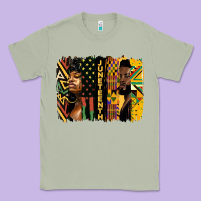 Juneteenth Brush Stroke Classic Tee Designed By Hra Design Shop