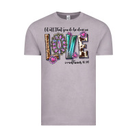 Vintage Zinc western let all that you do be done in love with g Vintage Tee - texasbilliewilder