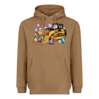 Toasted Coconut easter bulldozer bunny egg leopard Heavyweight Hoodie - Artiststas