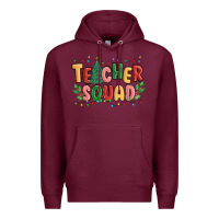 Burgundy teacher squad Premium Hoodie - MaliasSmallBusiness