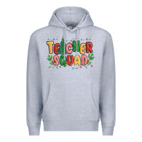 Heather Grey teacher squad Premium Hoodie - MaliasSmallBusiness
