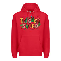 Red teacher squad Premium Hoodie - MaliasSmallBusiness