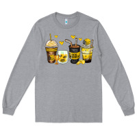 Heather Grey ice hockey coffee cups Long Sleeve Tee - Zillion Design Studio