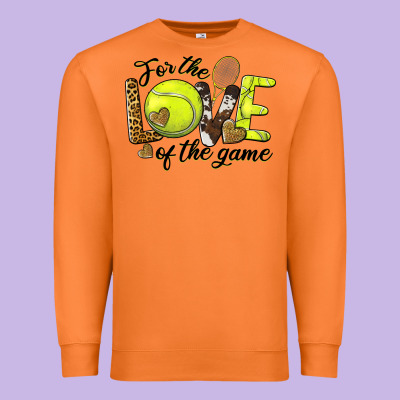 For The Love Of The Game Tennis Premium Sweatshirt Designed By Barkaloodesign
