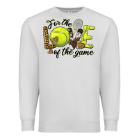 Dove Grey for the love of the game tennis Premium Sweatshirt - BarkalooDesign