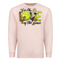 Pale Pink for the love of the game tennis Premium Sweatshirt - BarkalooDesign