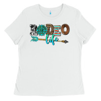 White rodeo life with gemstone Ladies Tee - AdoDesignShop