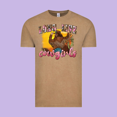 Vintage Tee western long live cowgirls