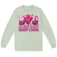 Matcha Boo Scare Away Breast Cancer Long Sleeve Tee - texasbilliewilder