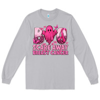 Moon Dust Boo Scare Away Breast Cancer Long Sleeve Tee - texasbilliewilder