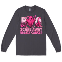 Smoke Boo Scare Away Breast Cancer Long Sleeve Tee - texasbilliewilder