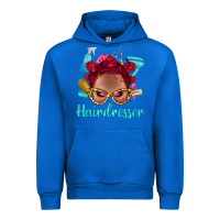 Cobalt Afro Bantu Knots Red Hairdresser With Leopard Glasses Bbs Urban Hoodie - BundleAndBundleShop