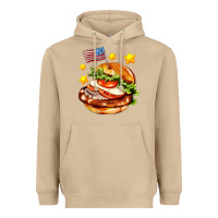 Mushroom american flag and hamburger Heavyweight Hoodie - AdoDesignShop