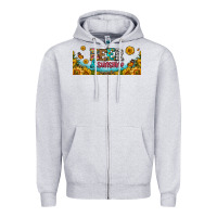 Heather Grey beer and sunshine 16oz libbey cup Zipper Hoodie - HRA Design Shop