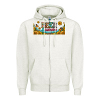 Oatmeal Heather beer and sunshine 16oz libbey cup Zipper Hoodie - HRA Design Shop