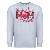 Heather Grey best mom ever Premium Sweatshirt - NancyCooperArtShop