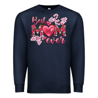 Navy best mom ever Premium Sweatshirt - NancyCooperArtShop