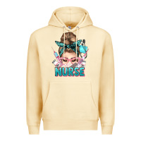 Pina Colada nurse life messy bun Premium Hoodie - NancyCooperArtShop