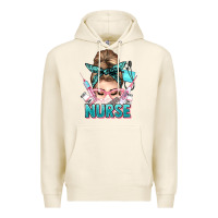 Tofu nurse life messy bun Premium Hoodie - NancyCooperArtShop