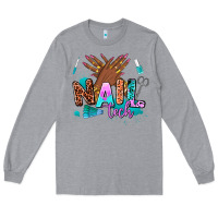 Heather Grey nail tech Long Sleeve Tee - AdoDesignShop