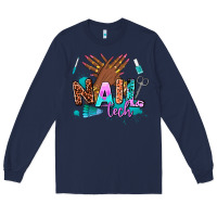 Navy nail tech Long Sleeve Tee - AdoDesignShop