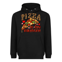 Black pizza is my valentine Heavyweight Hoodie - AdoDesignShop