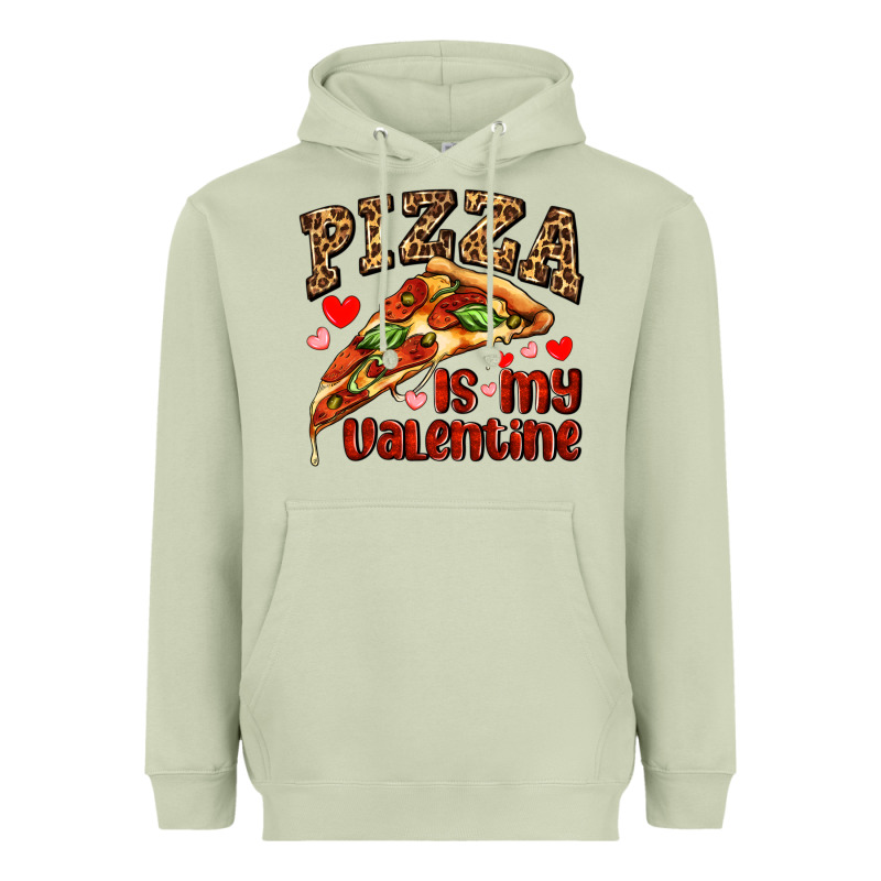 Pizza Is My Valentine Heavyweight Hoodie by AdoDesignShop | Teevron