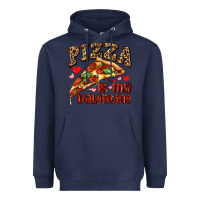 Navy pizza is my valentine Heavyweight Hoodie - AdoDesignShop