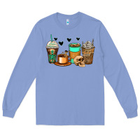 Colony Blue skeleton coffee cups Long Sleeve Tee - Zillion Design Studio