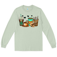 Matcha skeleton coffee cups Long Sleeve Tee - Zillion Design Studio