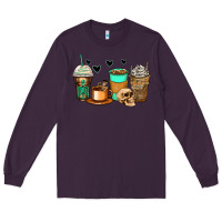 Plum skeleton coffee cups Long Sleeve Tee - Zillion Design Studio