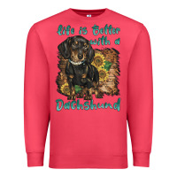 Cardinal life is better with a dachshund Premium Sweatshirt - BarkalooDesign