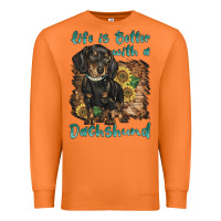 Carrot life is better with a dachshund Premium Sweatshirt - BarkalooDesign