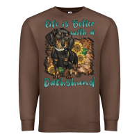 Chestnut life is better with a dachshund Premium Sweatshirt - BarkalooDesign