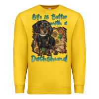Lemon life is better with a dachshund Premium Sweatshirt - BarkalooDesign