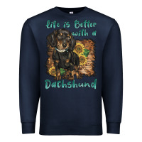 Navy life is better with a dachshund Premium Sweatshirt - BarkalooDesign