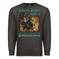 Smoke life is better with a dachshund Premium Sweatshirt - BarkalooDesign