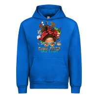 Cobalt Camp Hair Dont Care Messy Bun Bbs Urban Hoodie - BundleAndBundleShop