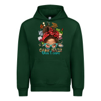 Forest Green Camp Hair Dont Care Messy Bun Bbs Urban Hoodie - BundleAndBundleShop
