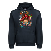 Navy Camp Hair Dont Care Messy Bun Bbs Urban Hoodie - BundleAndBundleShop