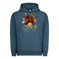 Pigment Midnight Navy Camp Hair Dont Care Messy Bun Bbs Urban Hoodie - BundleAndBundleShop